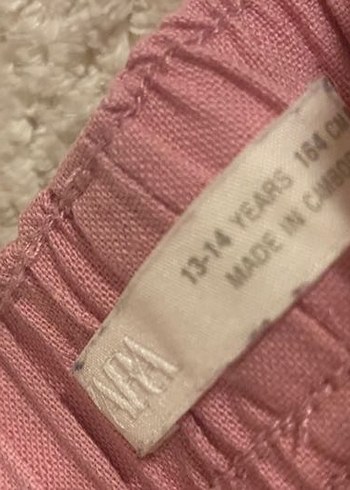 Pembe Keten Midi Kadın Pantolon - Görsel 2