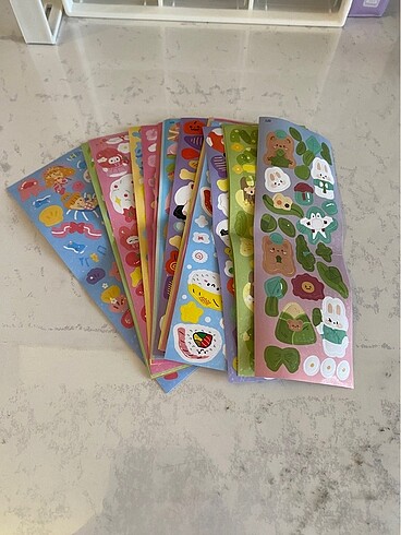 17 adet deco sticker