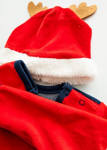 Renkli Baskılı Bebek Tulum ve Şapka Seti - Görsel 6