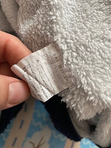 6 Ay Beden lacivert Renk Ayıcık tulum 6 ay