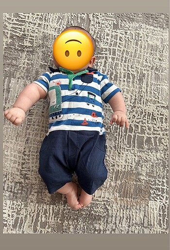 9 Ay Beden çeşitli Renk Erkek bebek salopet