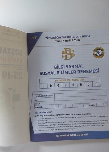 Beden TYT FEN ve SOSYAL DENEMELERİ