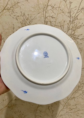Diğer Herend, Mavi Çiçek Desenli Klasik Tabak. 20 cm çap.
