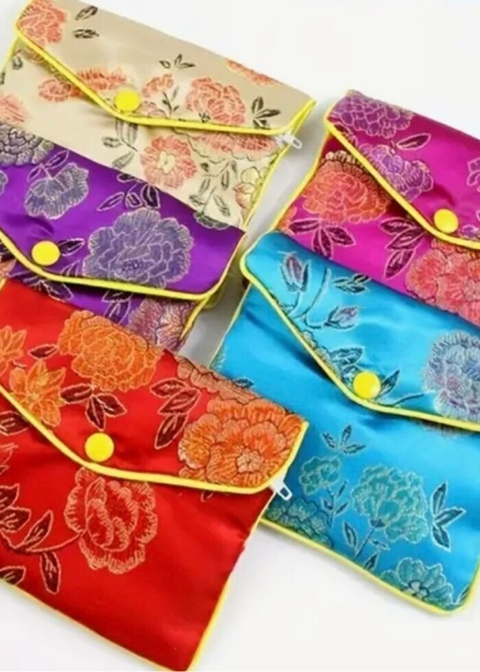 İpek broker nakışlı el yapımı çanta. - Görsel 2