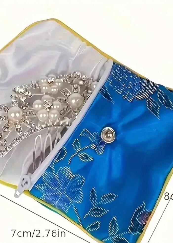 İpek broker nakışlı el yapımı çanta. - Görsel 5