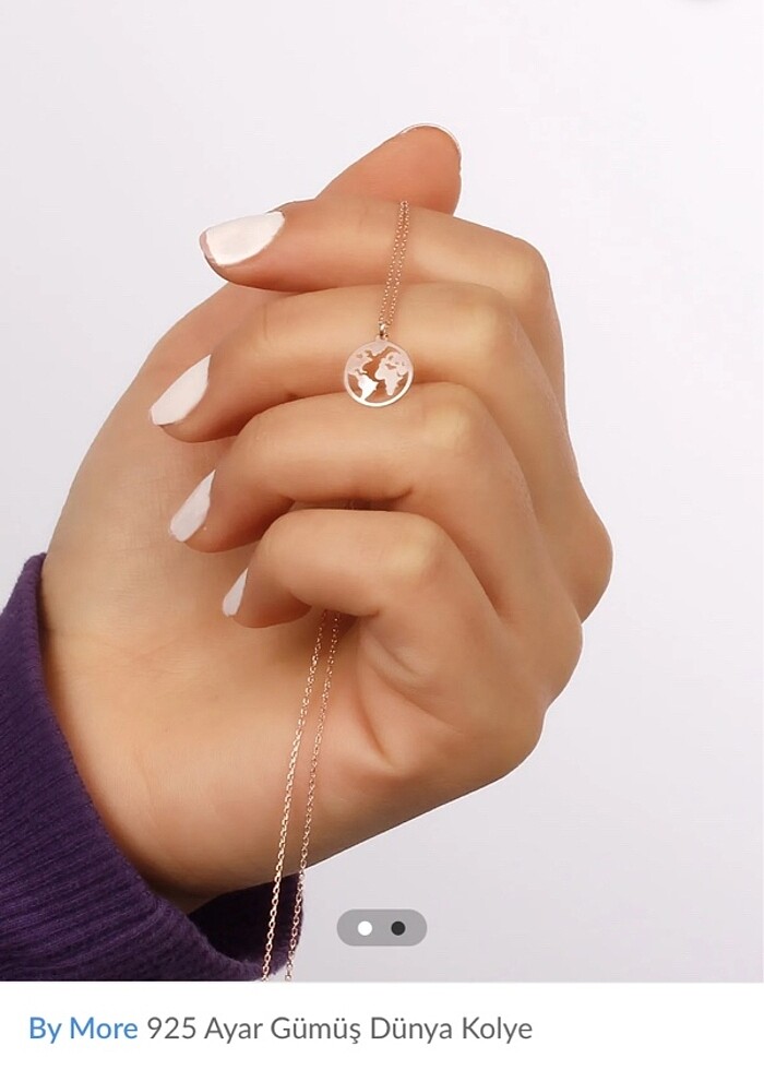 Trendyol gümüş kolye 925 ayar - Görsel 2