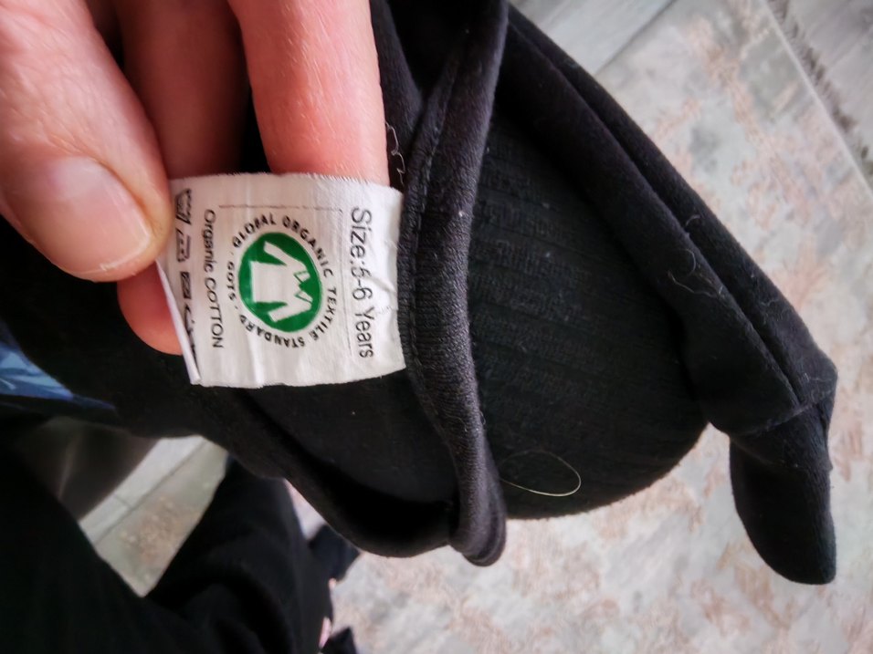 2 adet Kız Çocuk Siyah Baskılı Uzun Kollu Tişört - Görsel 4