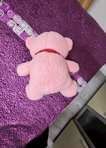 Pembe Renkli Peluş Ayıcık Oyuncak - Görsel 3