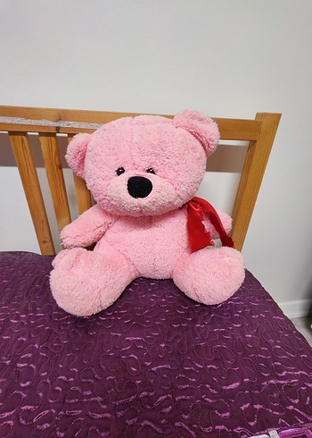 Pembe Renkli Peluş Ayıcık Oyuncak - Görsel 2