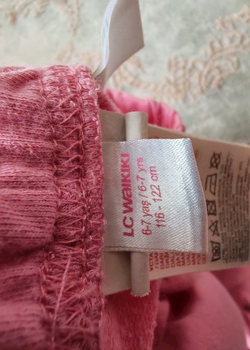 Pembe Örme Baskılı Kız Bebek Takımı - Görsel 4