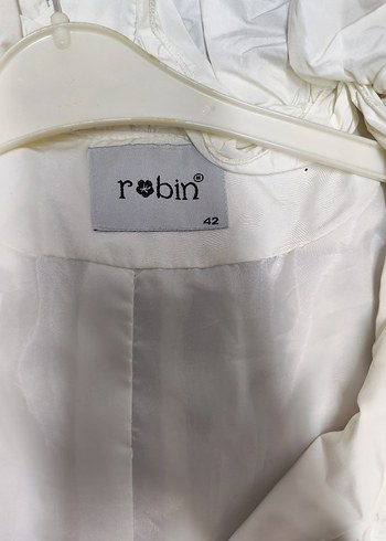 Fırfırlı Beyaz paraşüt kumasCeket - Görsel 5