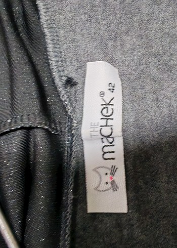 İnce topuk markaGri Kapüşonlu Triko Ceketi - Görsel 5