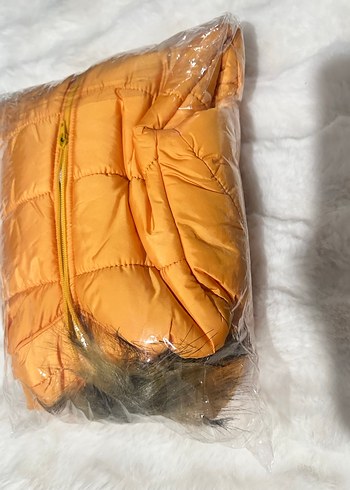 Sarı Kürklü Bebek Kayak Tulumu - Görsel 3