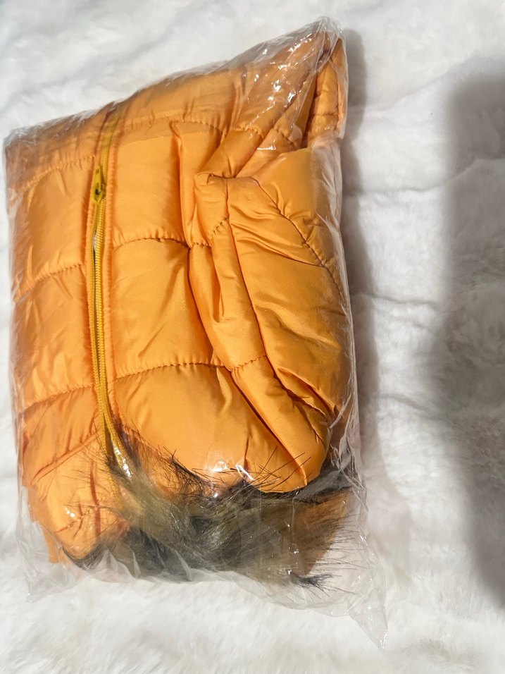 Sarı Kürklü Bebek Kayak Tulumu - Görsel 3