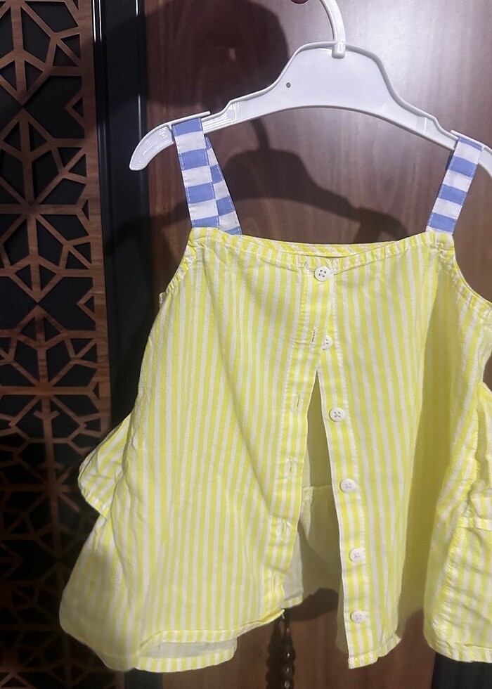 Askılı bluz kız bebek - Görsel 2