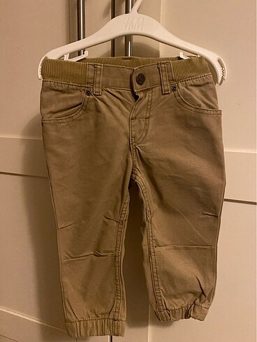 H&M 9-12 ay kanvas pantolon