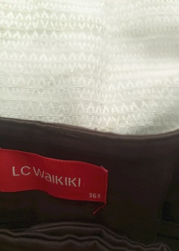 LC Waikiki Kahverengi Kadın Kumaş Pantolon