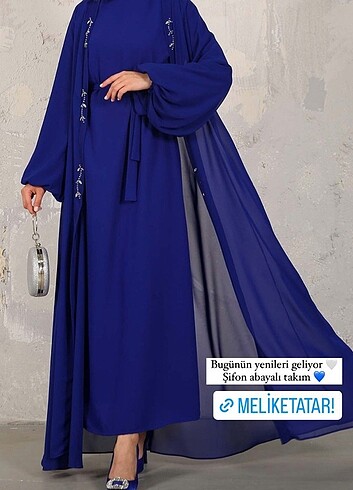 Zara Melike Tatar şifon abaya elbise 