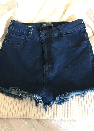 Bershka Yüksek bel kot şort Bershka