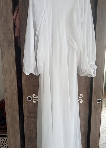 Beyaz tül elbise 