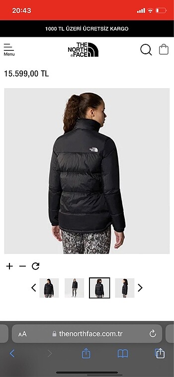 xs Beden North Face mont