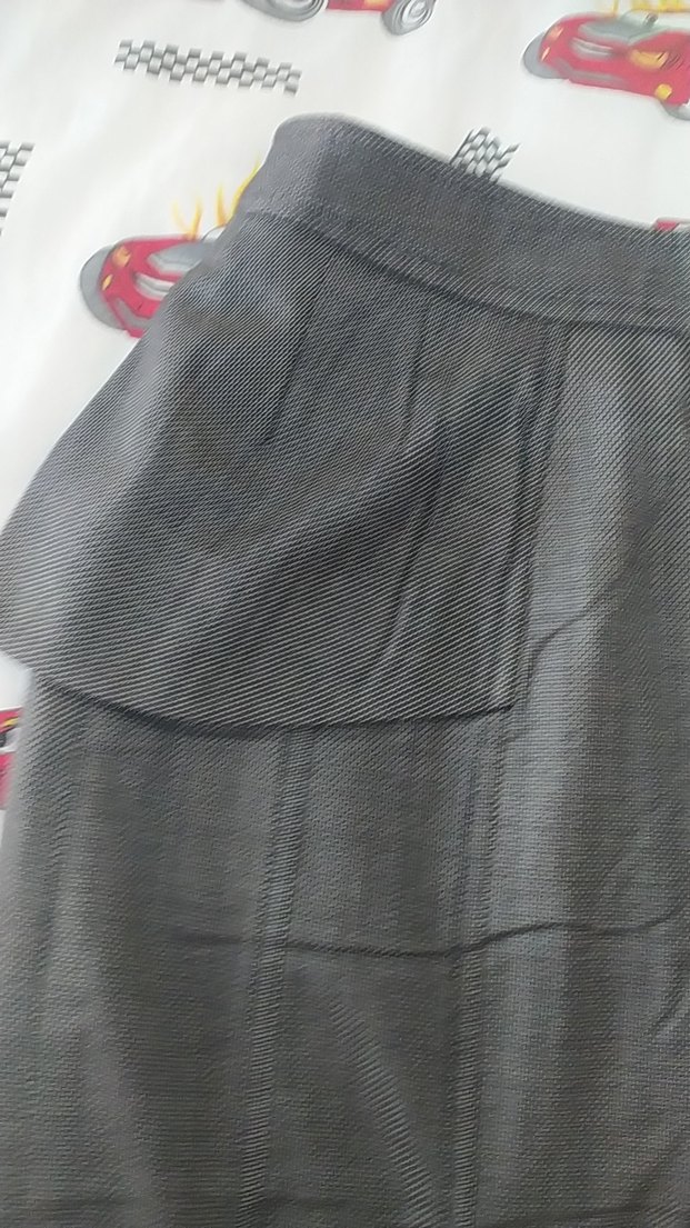 Gri Midi Pileli Kadın Kalem Etek - Görsel 2