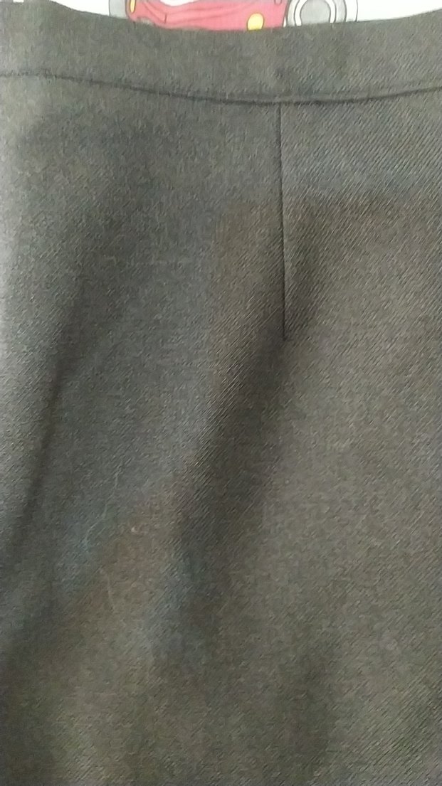 Drapeli Siyah Kadın Kalem Etek - Görsel 2