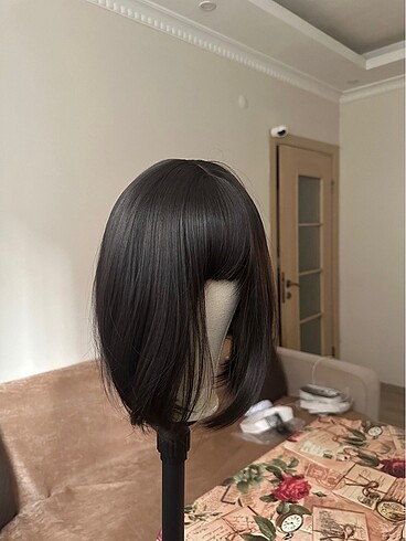 Siyah bob peruk