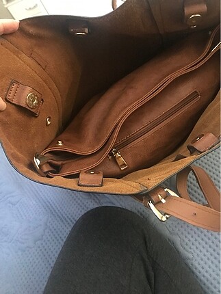  Beden kahverengi Renk Derimod kol çantası