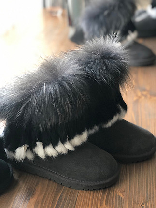 37 Beden Orijinal tüylü ugg bot tilki kürklü