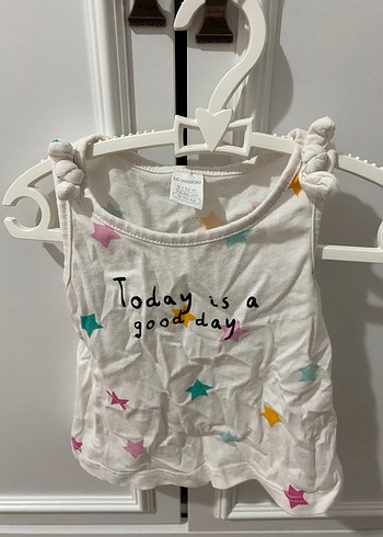 Kız Çocuk Pembe Fırfırlı Baskılı Askısız Tişört - Görsel 3