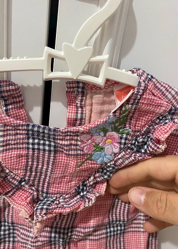 Kız Çocuk Pembe Kısa Kollu Gömlek - Görsel 2