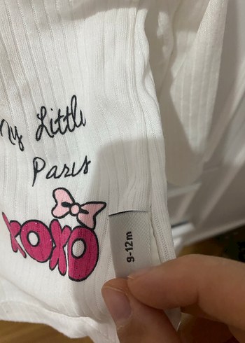 Kız Çocuk Beyaz Uzun Kollu Baskılı Sweatshirt - Görsel 2