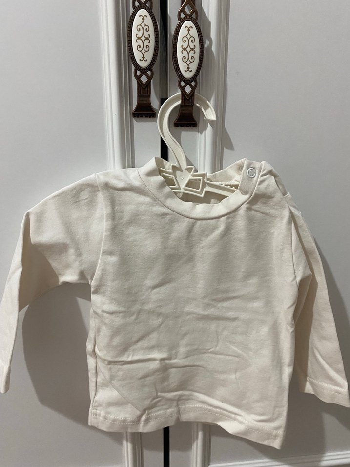 Kız Çocuk Beyaz Uzun Kollu Baskılı Sweatshirt - Görsel 4