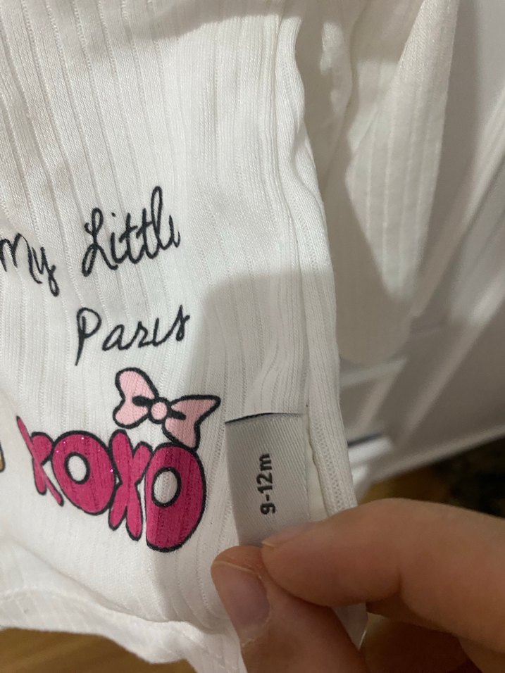 Kız Çocuk Beyaz Uzun Kollu Baskılı Sweatshirt - Görsel 2