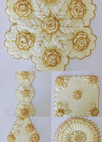 Gold krem renk takım lif - Görsel 5