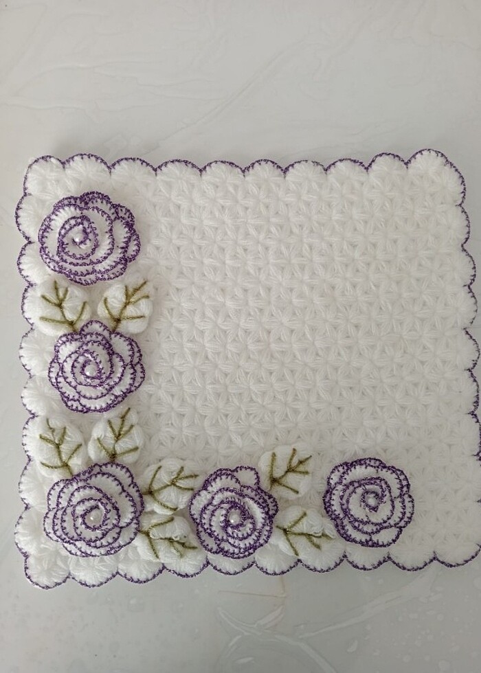 Lila beyaz takım lif  - Görsel 2