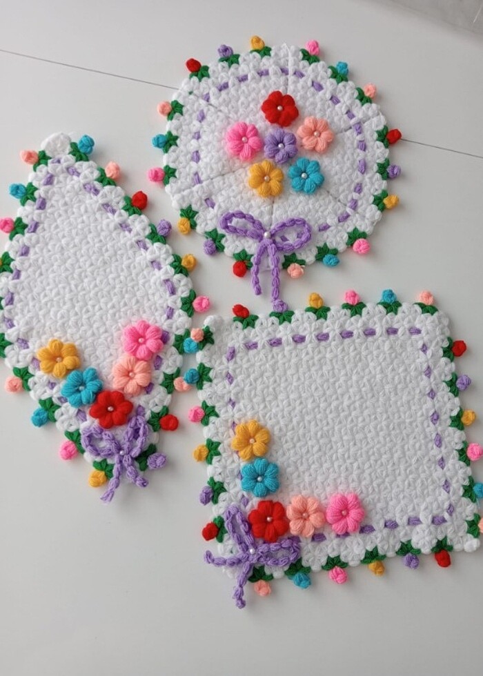 Renkli üçlü takım lif  - Görsel 5