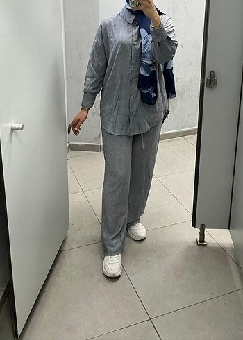 m Beden çilek kumaş gri takım
