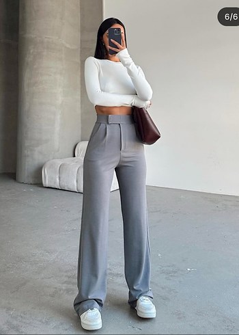 xl Beden krep kumaş cırtcırtlı plazzo pantolon