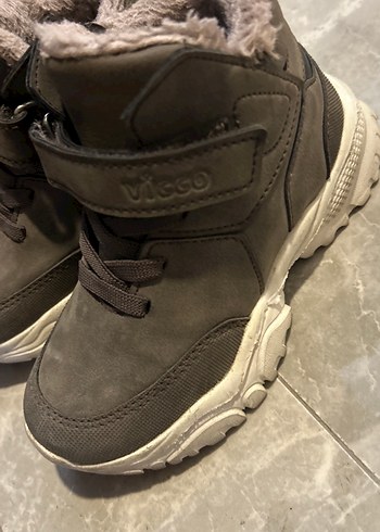 Gri Süet Erkek Çocuk Kürklü Bot - Görsel 5