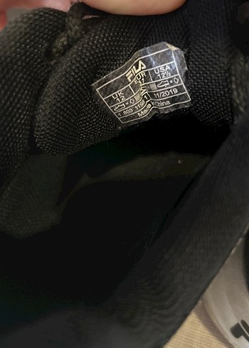 Siyah FILA Bağcıklı Spor Ayakkabı - Görsel 4