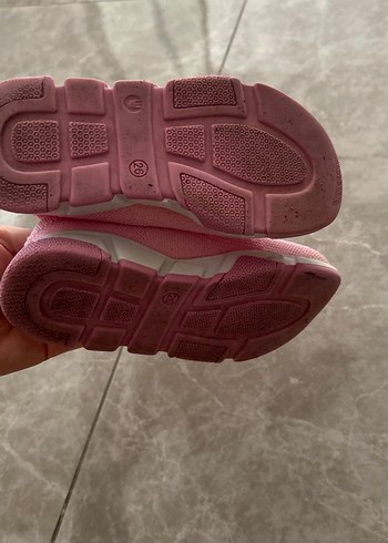 Kız Çocuk Pembe Örme Spor Ayakkabı - Görsel 4