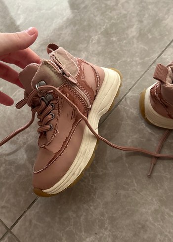 Kız Çocuk pembe Bağcıklı Bot - Görsel 4