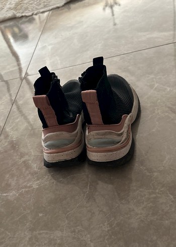 Siyah Örgü Dolgu kız çocuk Spor Ayakkabı - Görsel 2