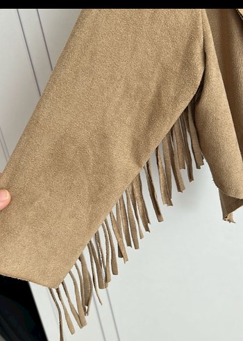 Kız çocuk Süet Mini Ceket - Görsel 2