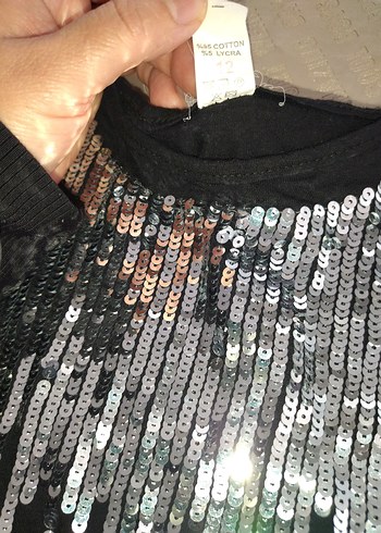 Kadın Siyah Nakışlı Fermuarlı El Zinciri - Görsel 3