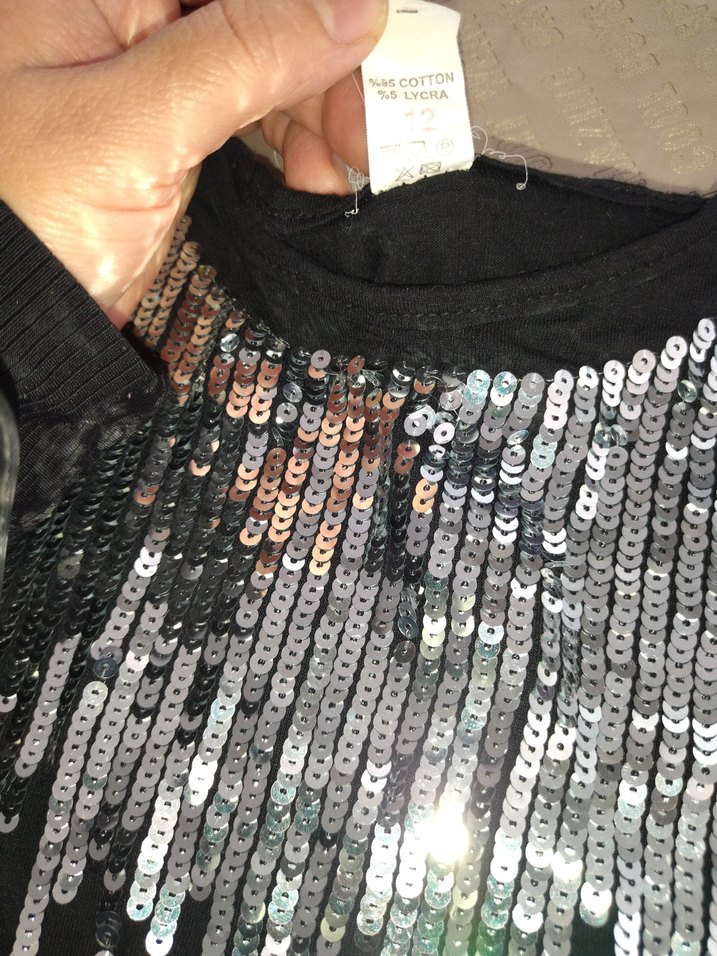 Kadın Siyah Nakışlı Fermuarlı El Zinciri - Görsel 3