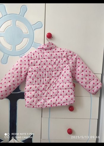 H&M Kız Çocuk Renkli Desenli Pembe Mont