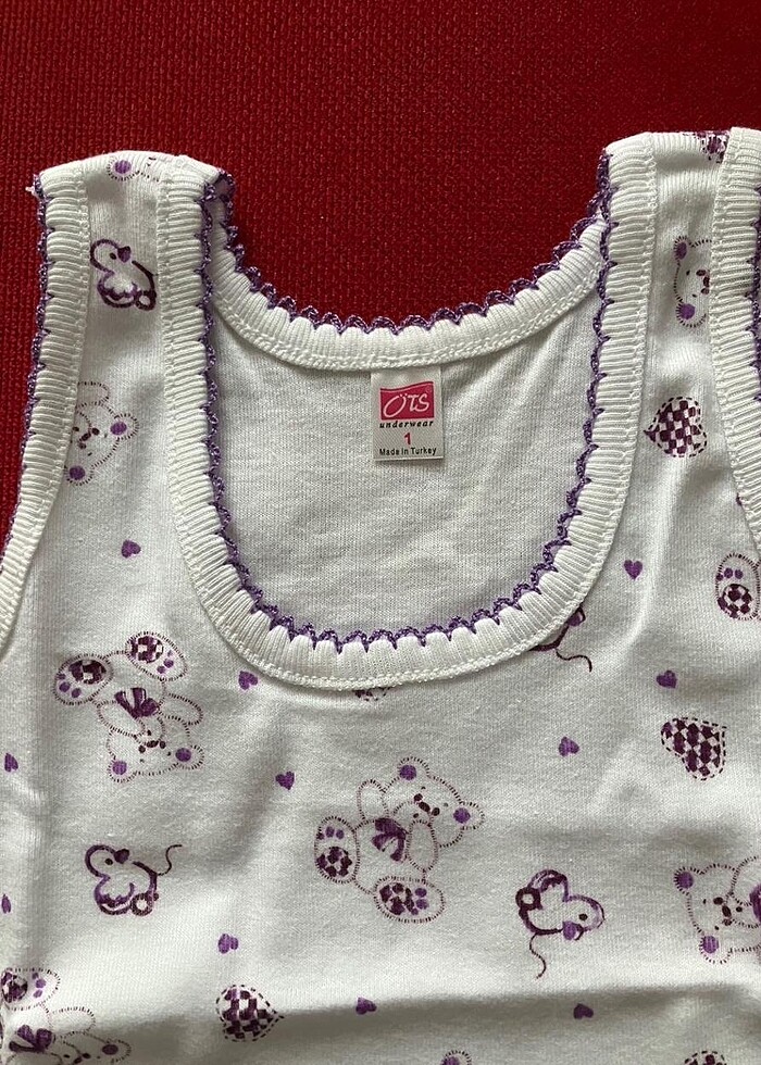 Öts kalitesi kız çocuk fanila - Görsel 5